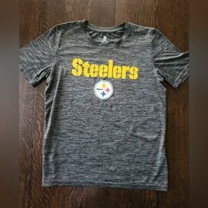 Pittsburg Steelers 🏈 NFL Football Dry Fit Tshirt Youth Size 18 XXL - EUC $18